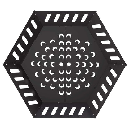 Vuurkorf Zwart 80 x 80 x 28 cm Staal
