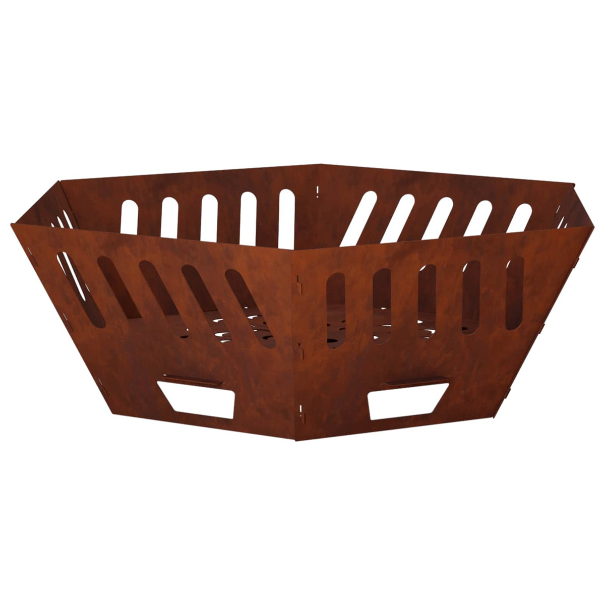 Vuurkorf Roestkleurig 80 x 80 x 28 cm weervast staal