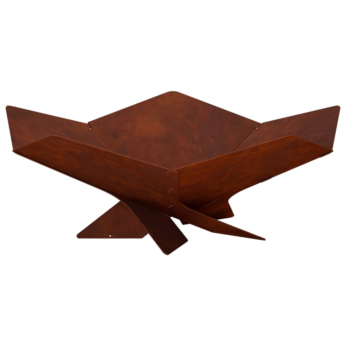 Vuurkorf Roestkleurig 53 x 53 x 18,5 cm weervast staal