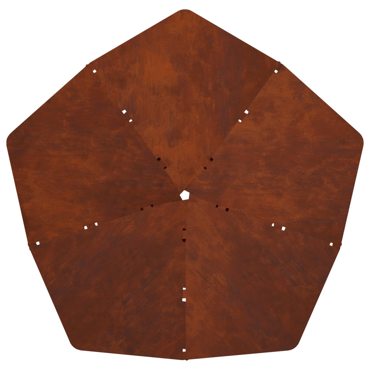 Vuurkorf Roestkleurig 53 x 53 x 18,5 cm weervast staal