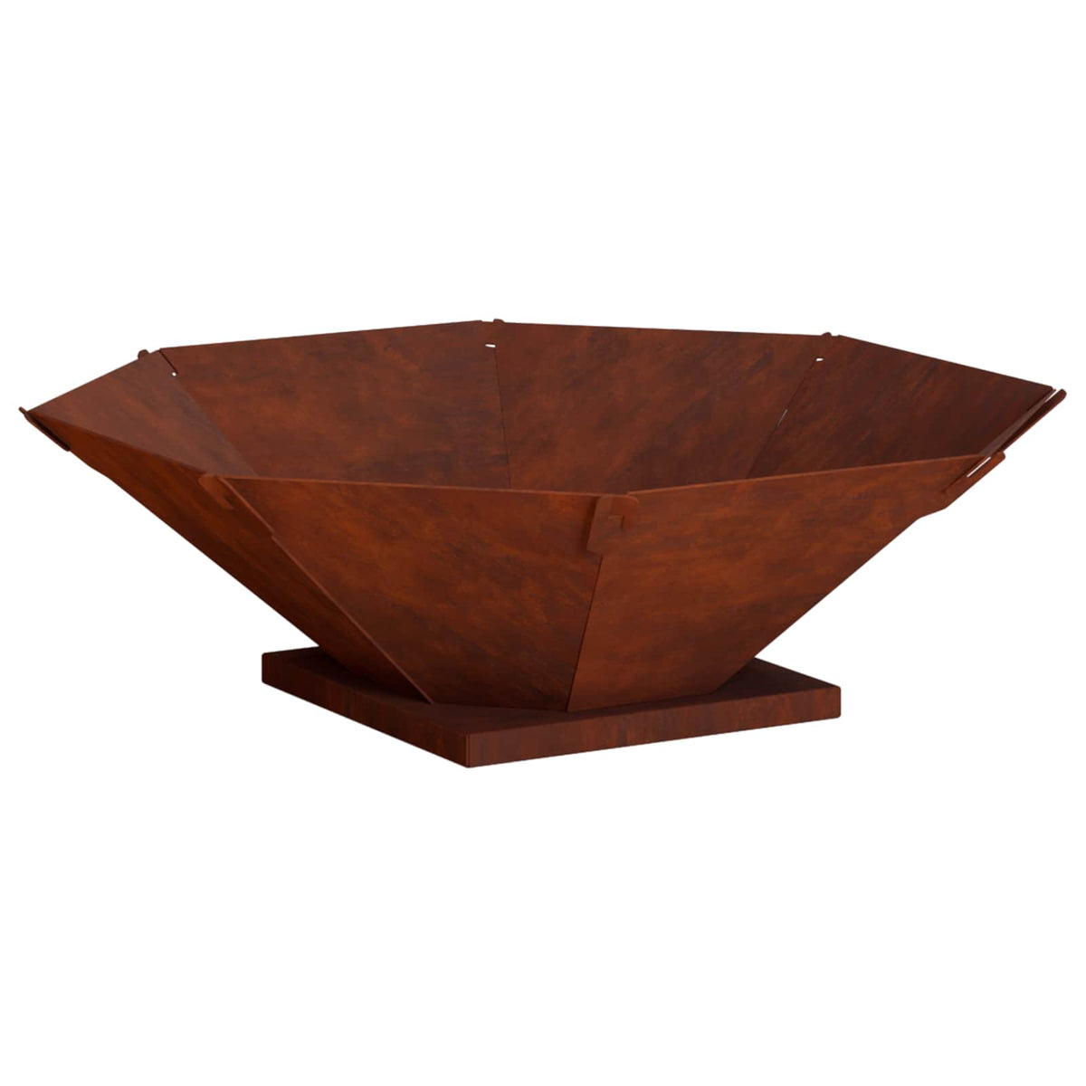 Vuurkorf Roestkleurig 70,5 x 70,5 x 21,5 cm weervast staal