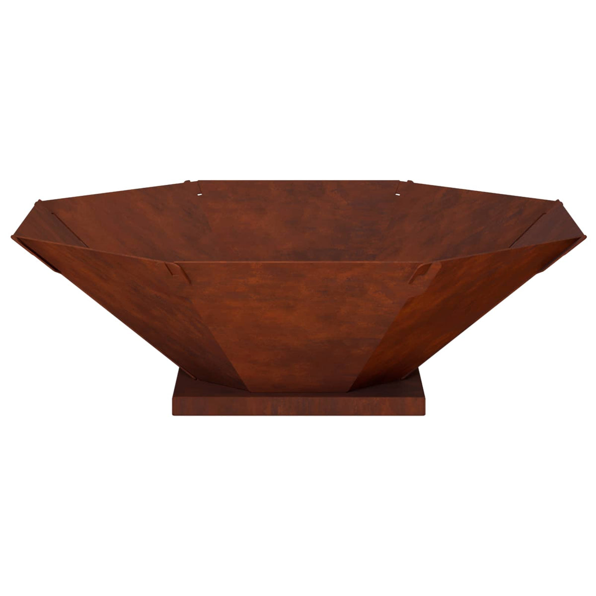 Vuurkorf Roestkleurig 70,5 x 70,5 x 21,5 cm weervast staal