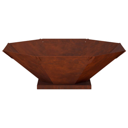 Vuurkorf Roestkleurig 70,5 x 70,5 x 21,5 cm weervast staal