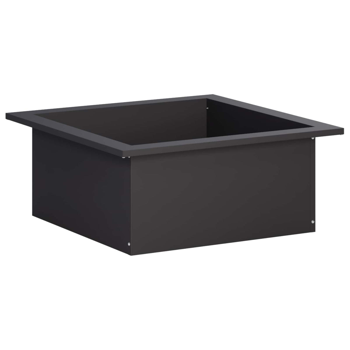 Vuurkorfring Zwart 90 x 90 x 25 cm Staal