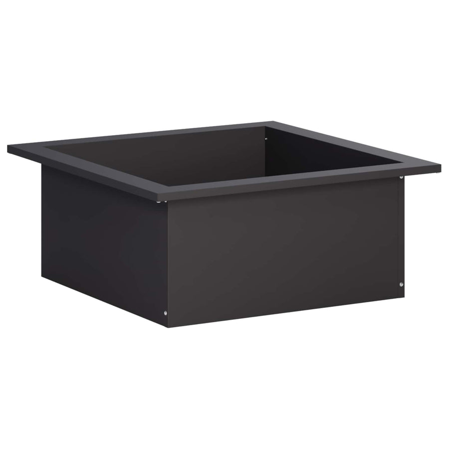 Vuurkorfring Zwart 90 x 90 x 25 cm Staal