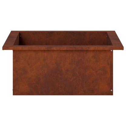 Vuurkorfring Roestkleurig 90 x 90 x 25 cm weervast staal