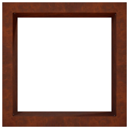 Vuurkorfring Roestkleurig 90 x 90 x 25 cm weervast staal