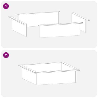 Vuurkorfring Zwart 90 x 90 x 25 cm Staal
