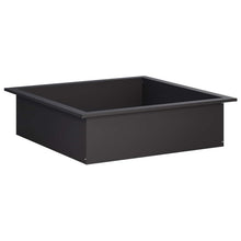 Vuurkorfring Zwart 90 x 90 x 25 cm Staal