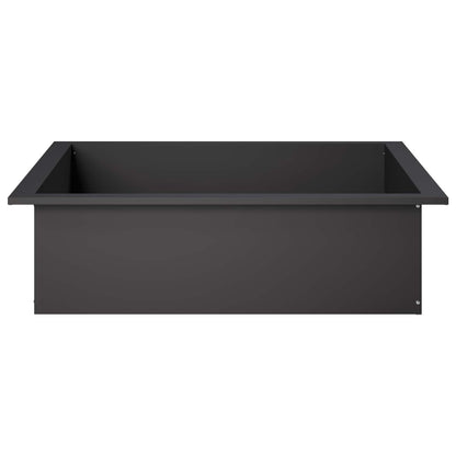Vuurkorfring Zwart 90 x 90 x 25 cm Staal