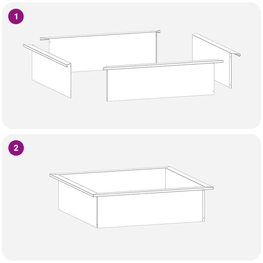 Vuurkorfring Zwart 90 x 90 x 25 cm Staal