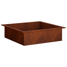 Vuurkorfring Roestkleurig 90 x 90 x 25 cm weervast staal