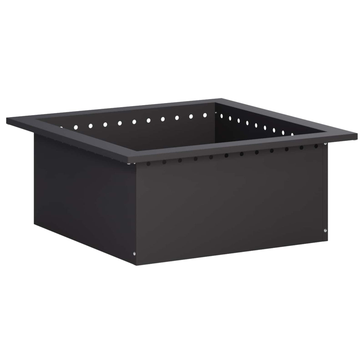 Vuurkorfring Zwart 60 x 60 x 25 cm Staal