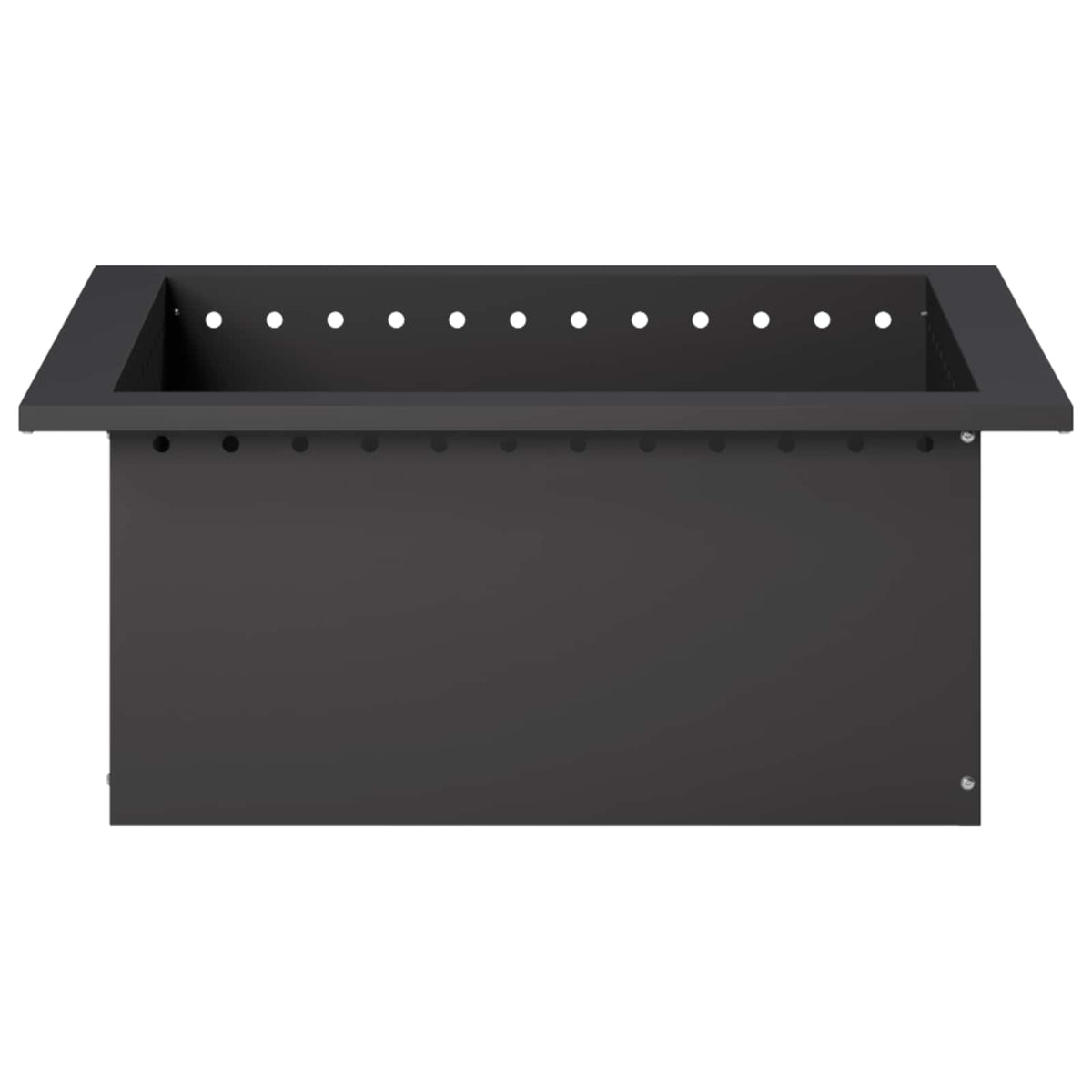 Vuurkorfring Zwart 60 x 60 x 25 cm Staal