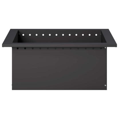 Vuurkorfring Zwart 60 x 60 x 25 cm Staal