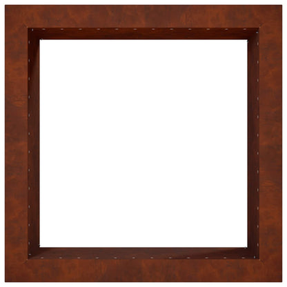 Vuurkorfring Roestkleurig 60 x 60 x 25 cm weervast staal