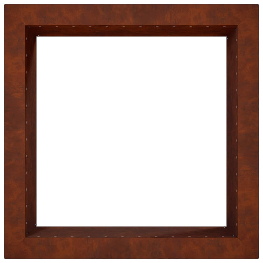 Vuurkorfring Roestkleurig 60 x 60 x 25 cm weervast staal