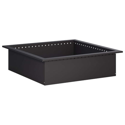 Vuurkorfring Zwart 80 x 80 x 25 cm Staal
