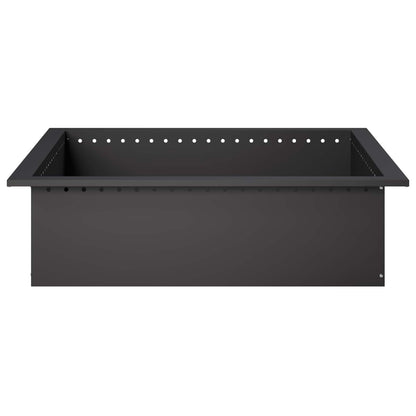 Vuurkorfring Zwart 80 x 80 x 25 cm Staal
