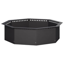 Vuurkorfring Zwart 90 x 90 x 25 cm Staal