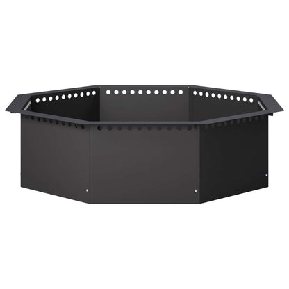 Vuurkorfring Zwart 90 x 90 x 25 cm Staal