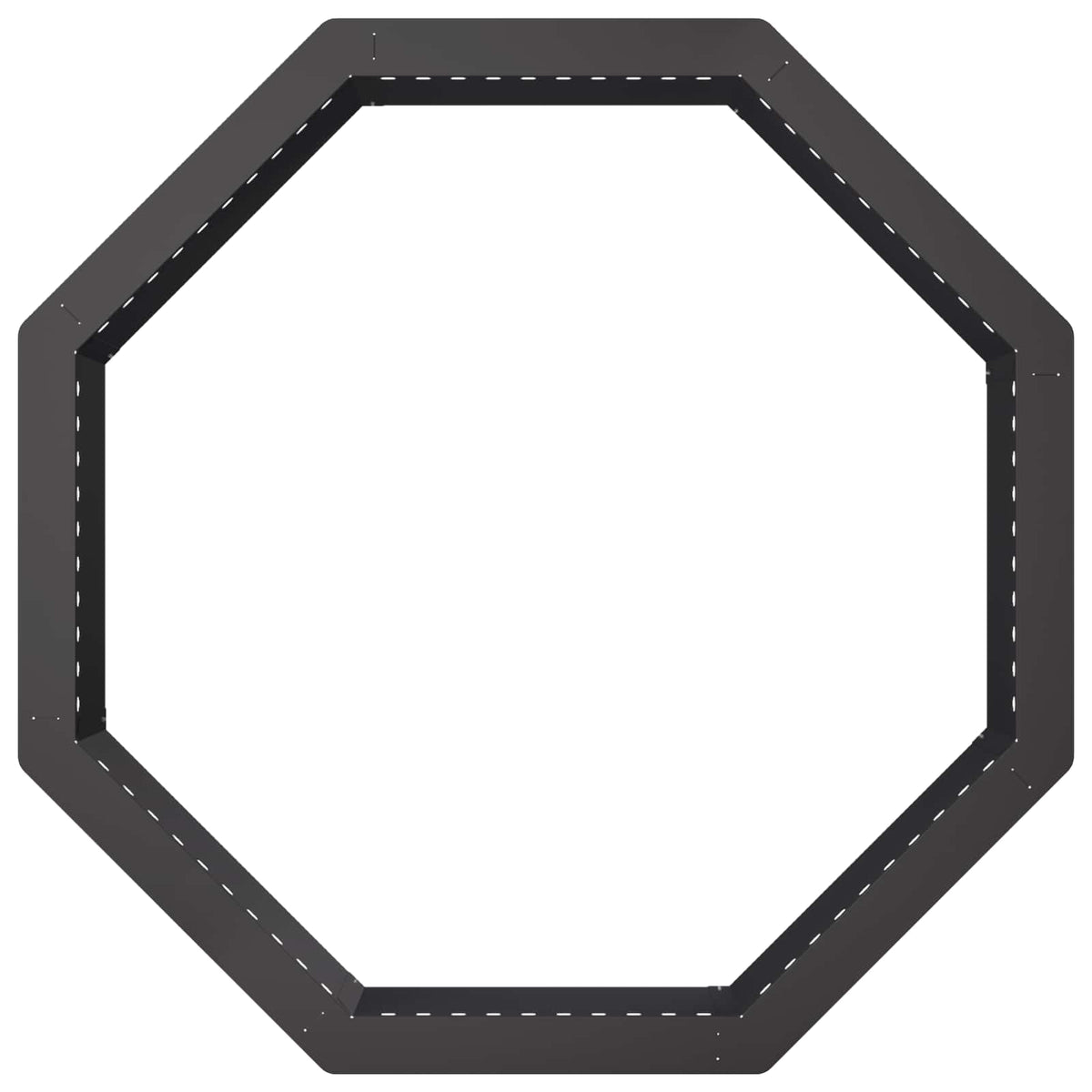 Vuurkorfring Zwart 90 x 90 x 25 cm Staal