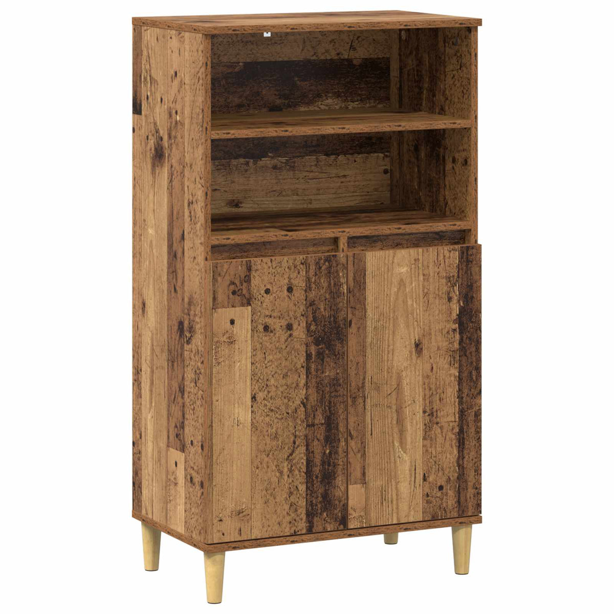 Hoge kast Eikenhout 60 x 36 x 110 cm Bewerkt hout