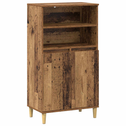 Hoge kast Eikenhout 60 x 36 x 110 cm Bewerkt hout