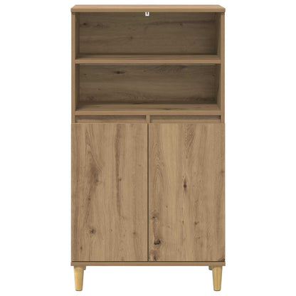 Hoge kast Artisanaal eiken 60 x 36 x 110 cm Bewerkt hout