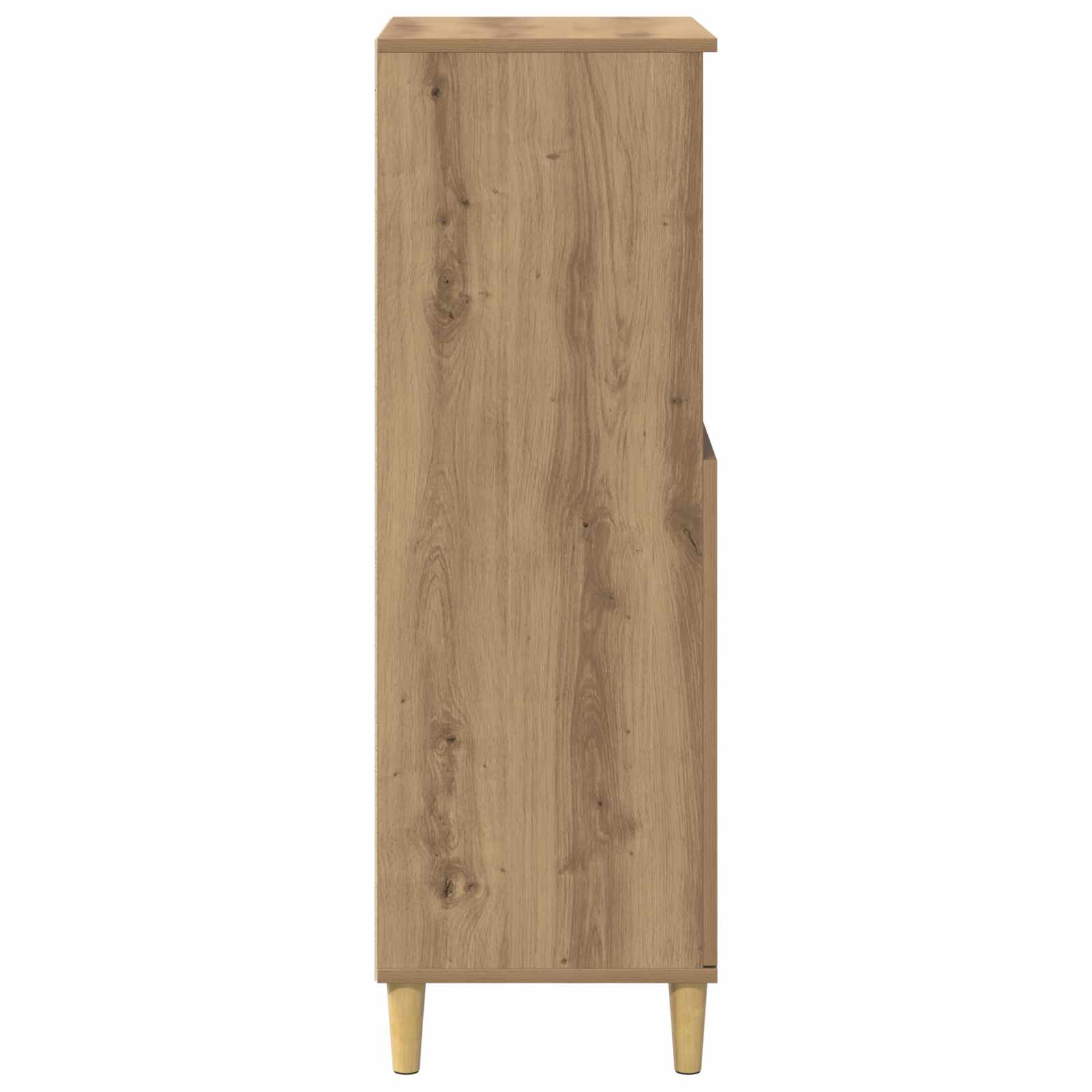 Hoge kast Artisanaal eiken 60 x 36 x 110 cm Bewerkt hout