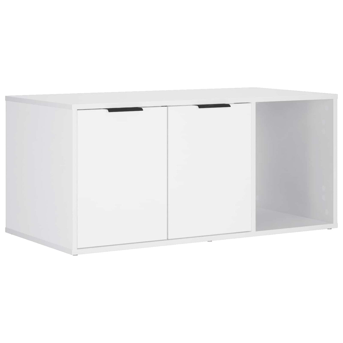 Kattenkrat meubel Wit 100 x 49 x 45 cm Bewerkt hout