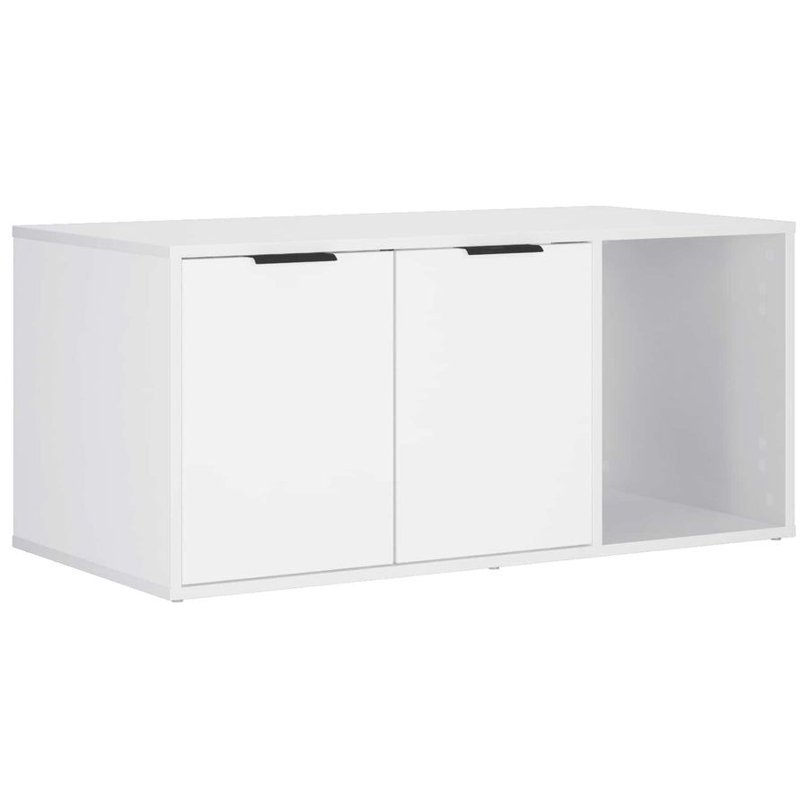 Kattenkrat meubel Wit 100 x 49 x 45 cm Bewerkt hout