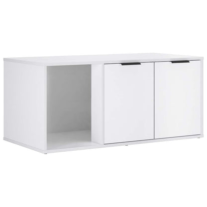 Kattenkrat meubel Wit 100 x 49 x 45 cm Bewerkt hout