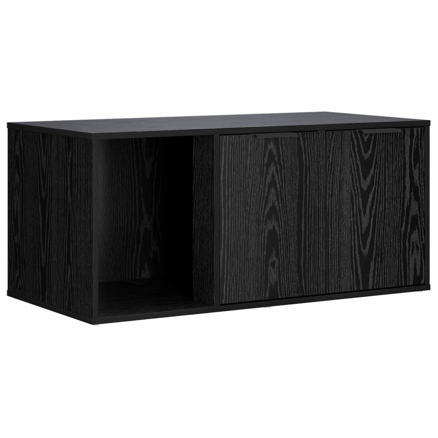 Kattenkrat meubel Zwart eiken 100 x 49 x 45 cm Bewerkt hout