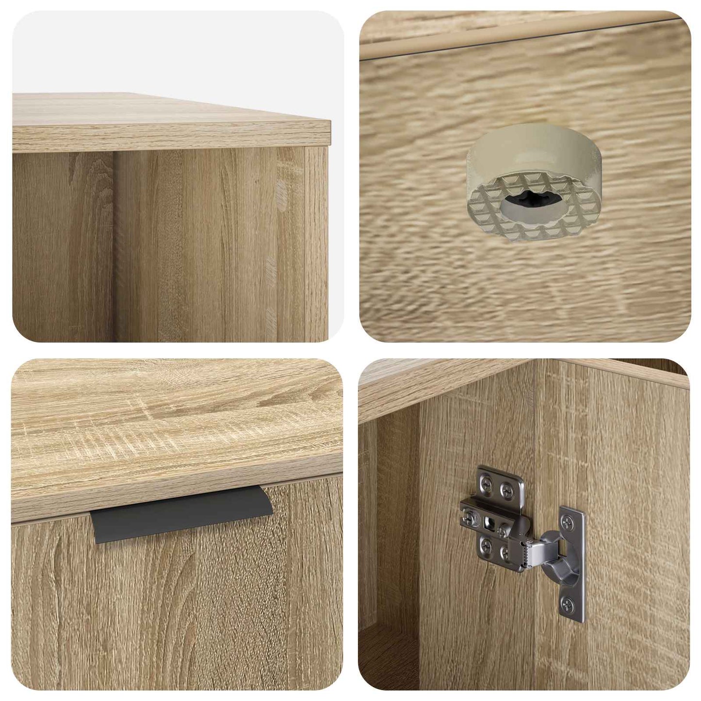 Kattenkrat meubel Sonoma Eiken 100 x 49 x 45 cm Bewerkt hout