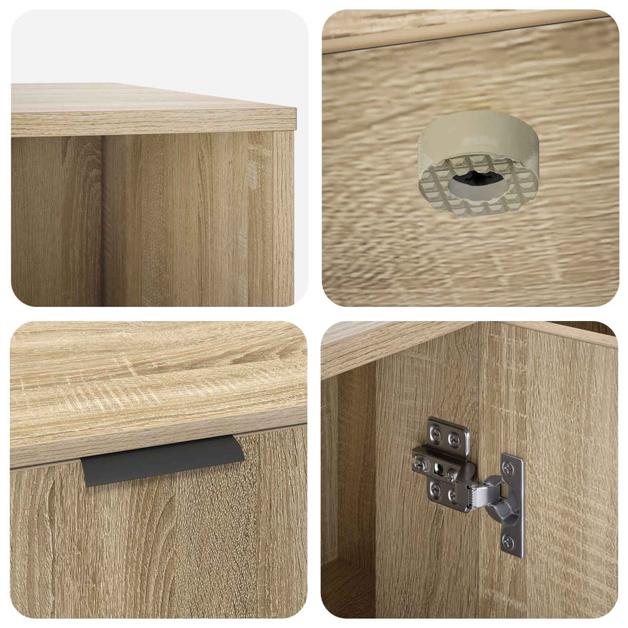 Kattenkrat meubel Sonoma Eiken 100 x 49 x 45 cm Bewerkt hout
