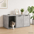 Kattenhuis meubel betongrijs 100x49x45 cm