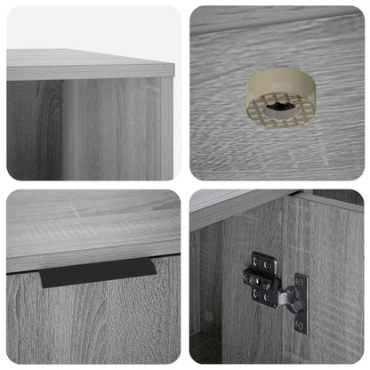 Kattenkrat meubel Grijs Sonoma 100 x 49 x 45 cm Bewerkt hout