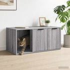 Kattenkrat meubel 100x49x45 cm grijs sonoma