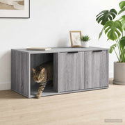Kattenkrat meubel 100x49x45 cm grijs sonoma