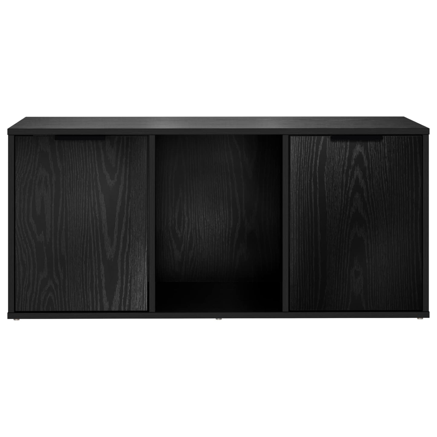 Kattenkrat meubel Zwart eiken 100 x 49 x 45 cm Bewerkt hout