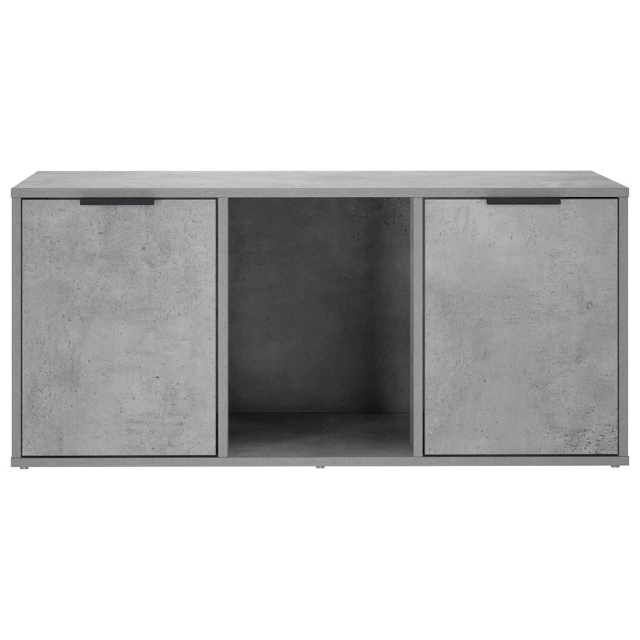 Kattenkrat meubel Betongrijs 100 x 49 x 45 cm Bewerkt hout