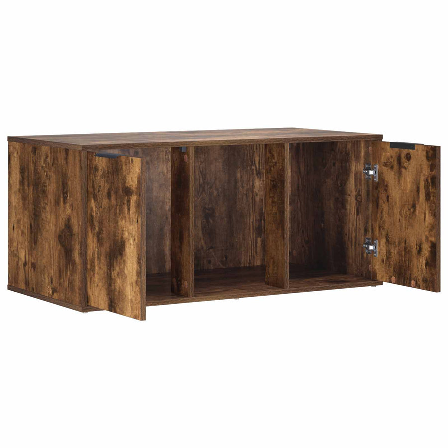 Kattenkrat meubel Gerookt eiken 100 x 49 x 45 cm Bewerkt hout