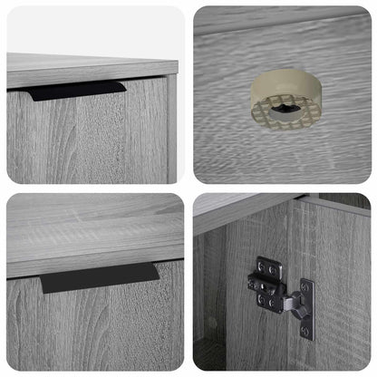 Kattenkrat meubel Grijs Sonoma 100 x 49 x 45 cm Bewerkt hout