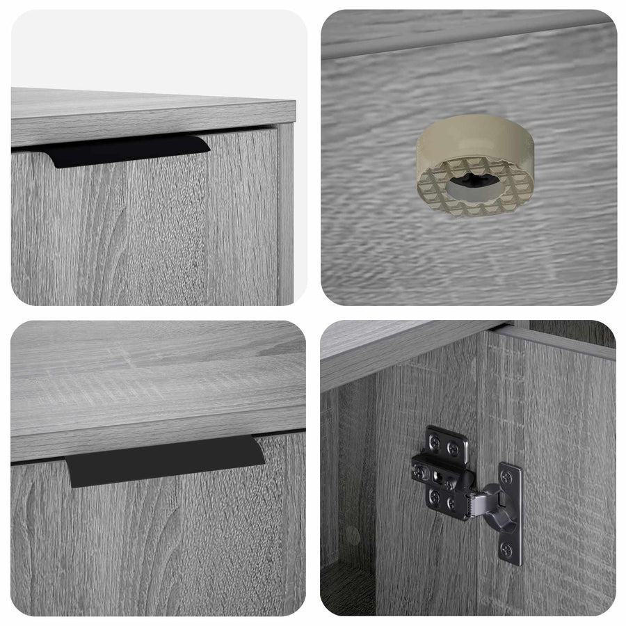 Kattenkrat meubel Grijs Sonoma 100 x 49 x 45 cm Bewerkt hout