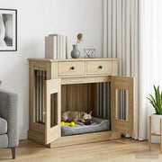 Hondenbench 80x47,5x80 cm Sonoma eiken