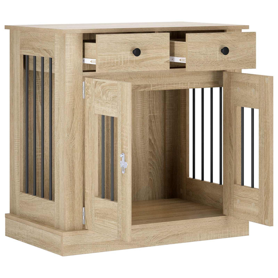 Hond Bench Meubel Sonoma Eiken 80 x 47,5 x 80 cm Bewerkt hout