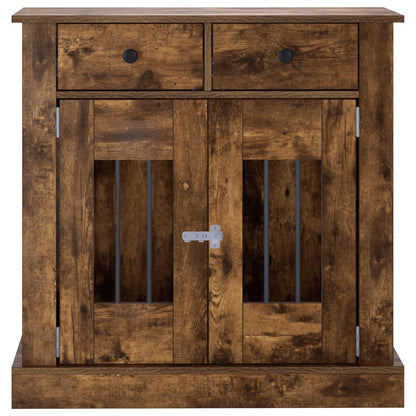 Hond Bench Meubel Gerookt eiken 80 x 47,5 x 80 cm Bewerkt hout
