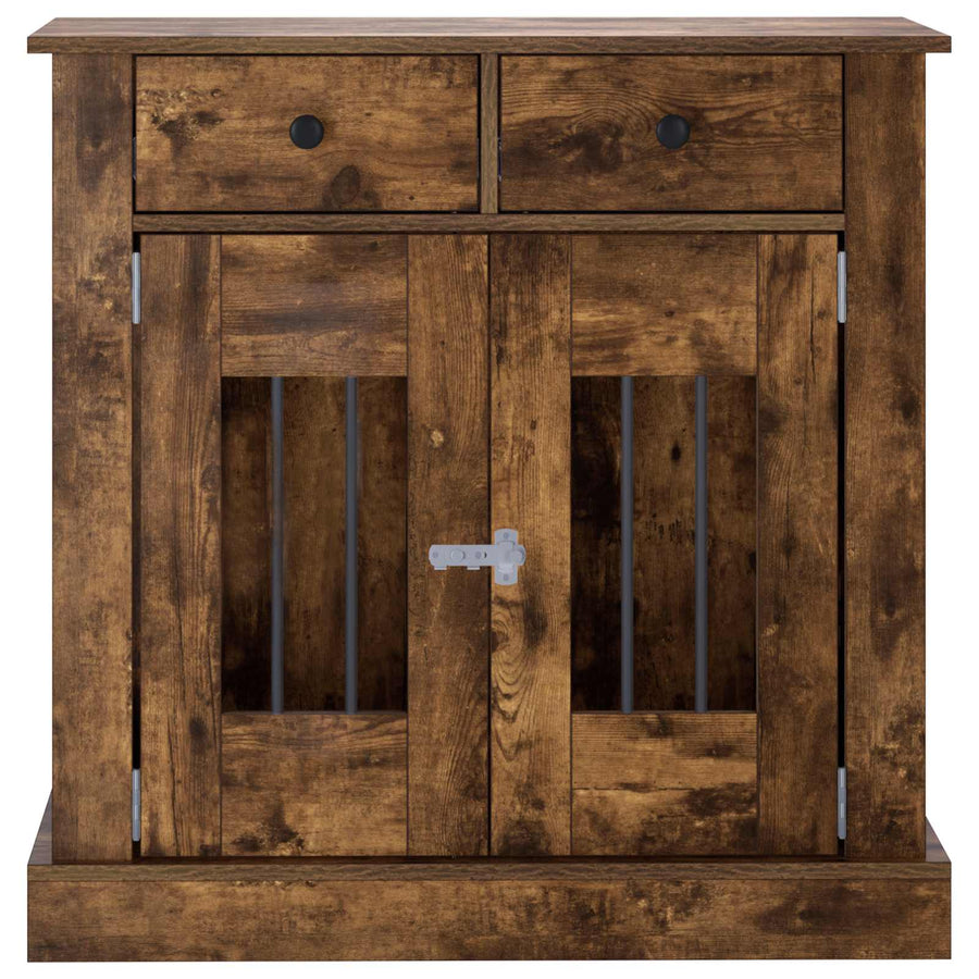 Hond Bench Meubel Gerookt eiken 80 x 47,5 x 80 cm Bewerkt hout