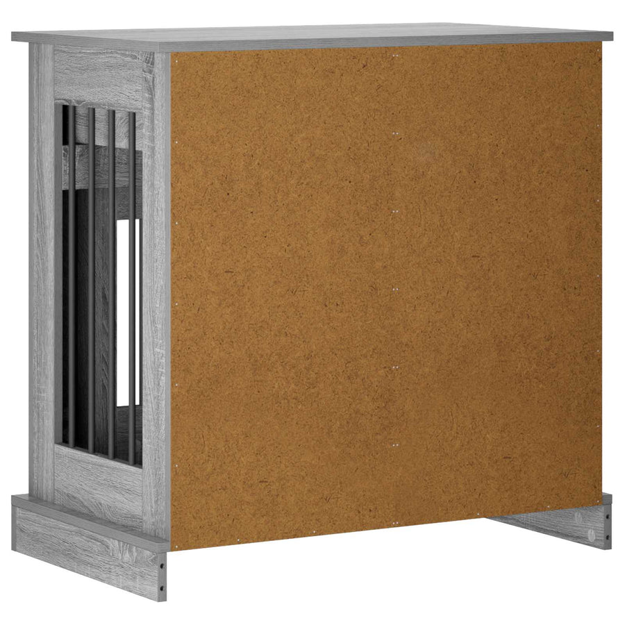 Hond Bench Meubel Grijs Sonoma 80 x 47,5 x 80 cm Bewerkt hout